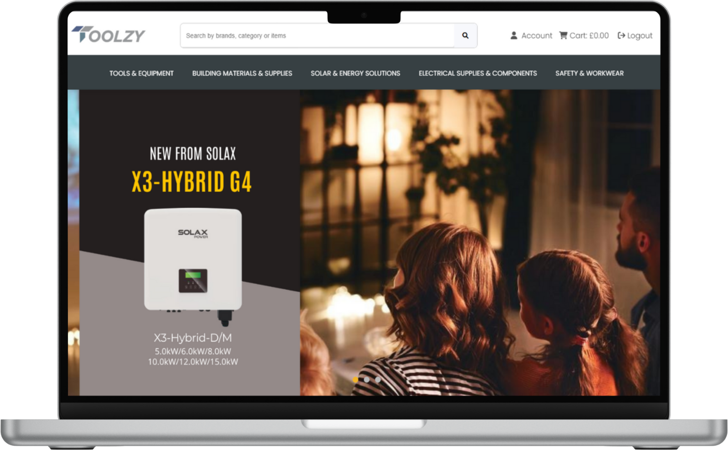 Toolzy Trade Site Screenshot