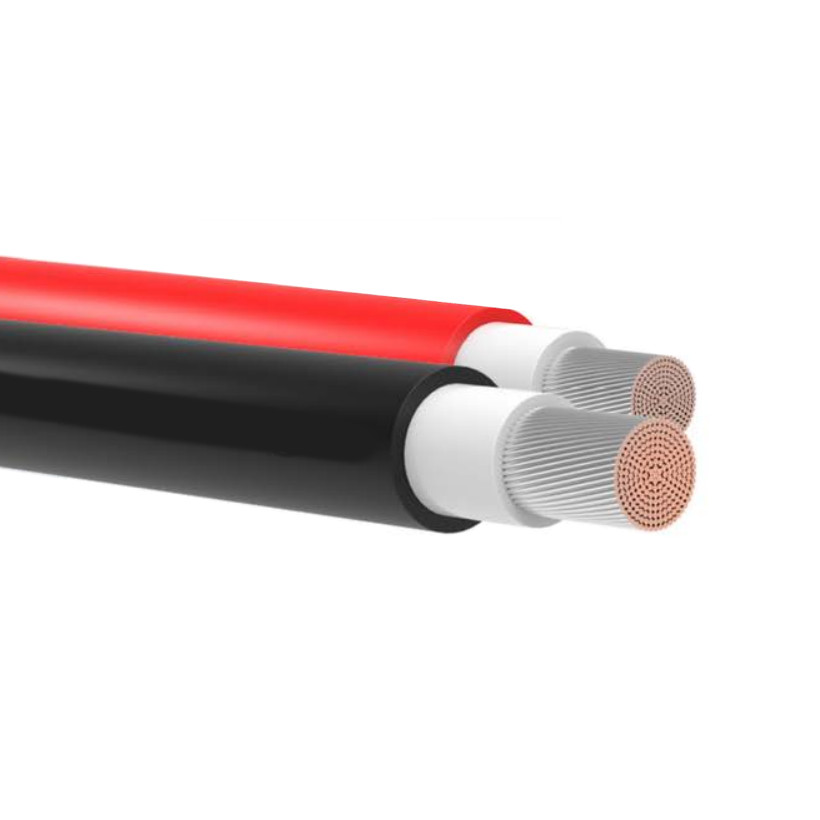PV Solar Cable 25.0MM BLK-RED Pair-2M